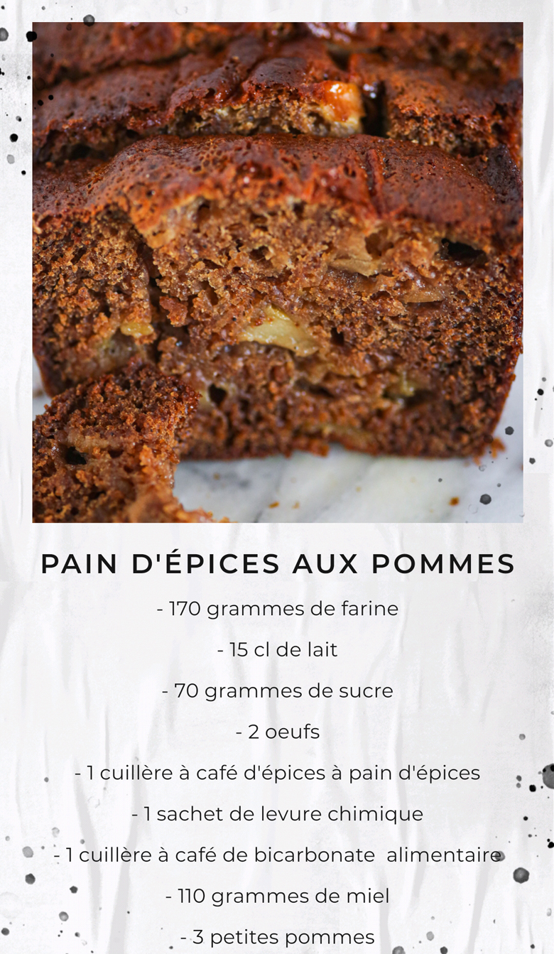 pain d’épice aux pommes moelleux fait maison